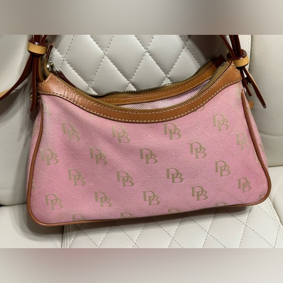 Dooney & Bourke vintage pink monogram shoulder bag Y2K rare vintage bag - Picture 16 of 16